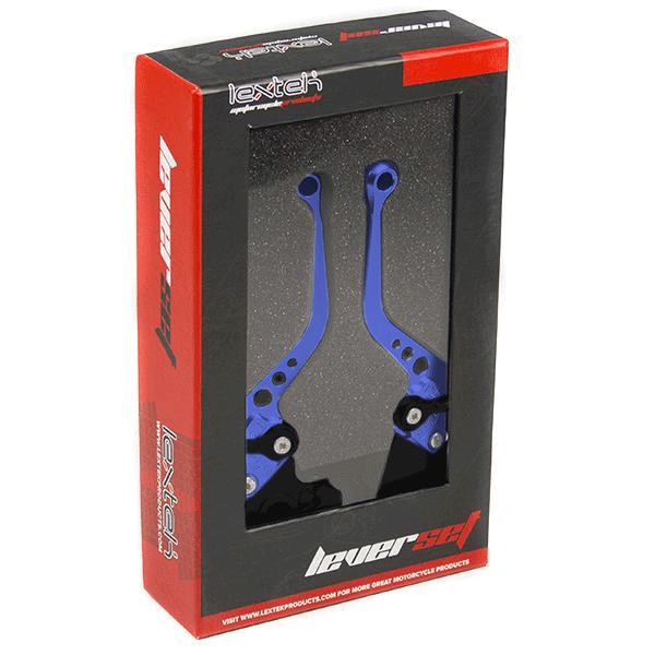 Lextek CNC Brake & Clutch Lever Set DB-80 / DC-80 Short Blue