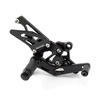 Lextek Black Rear Sets for Yamaha YZF R3