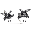 Lextek Black Rear Sets for Kawasaki ZX10 R (16-19)