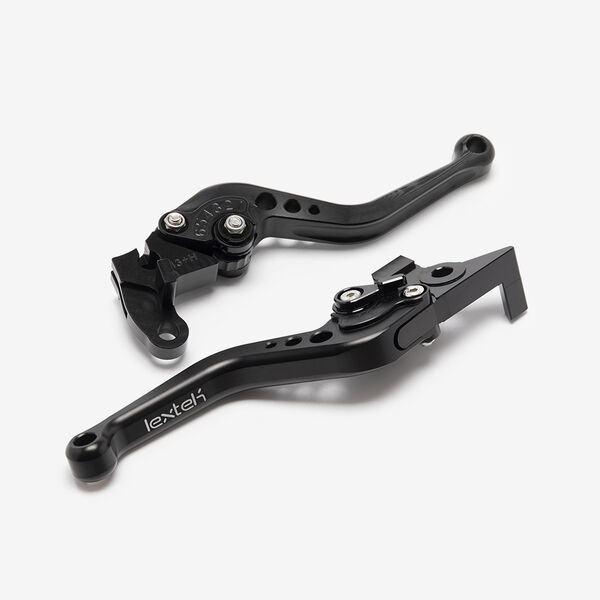 Lextek CNC Brake & Clutch Lever Set F-16 / S-13 Short Black