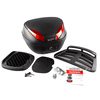 Lextek Motorcycle/Scooter Luggage Top Box 42Litre with Top Rack