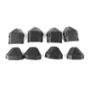 Lextek Aluminium Luggage Box Corner Protector Set