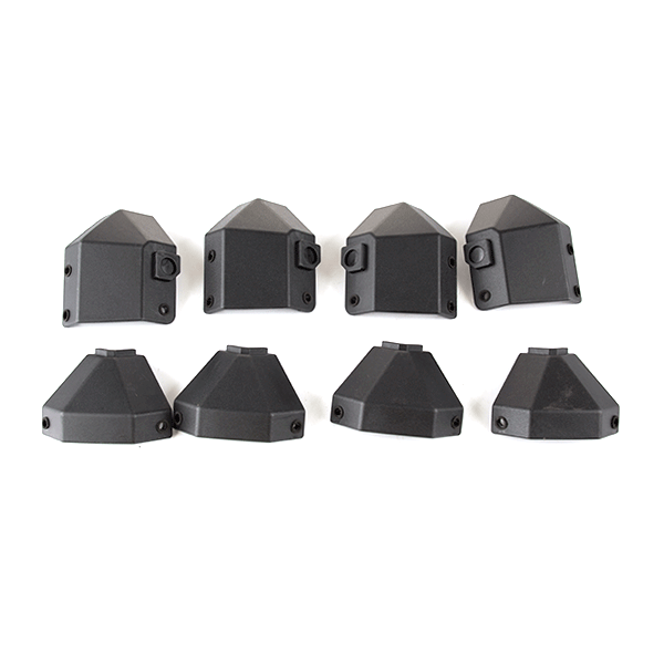 Lextek Aluminium Luggage Box Corner Protector Set
