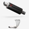 Lextek Carbon Fibre GP8C GP Stubby Exhaust System 240mm Low Level