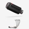 Lextek Carbon Fibre CP8C Exhaust System 150mm Low Level for Honda CB650R/F & CBR650R/F (14-24)