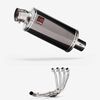 Lextek Dark Tint Stainless Steel OP16 Full Exhaust System 250mm Low Level