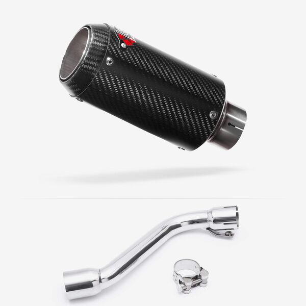 Lextek CP8C Full Carbon Exhaust 150mm with Link Pipe for Honda CRF 250L & Rally (17-20)