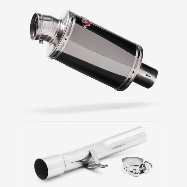 Lextek OP15 Dark Tint Stainless Exhaust 200mm with Link Pipe