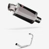 Lextek Dark Tint Stainless Steel OP15 Full Exhaust System 200mm for Lexmoto ZSX-R 125