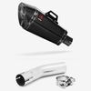 Lextek Carbon Fibre XP8C Exhaust 210mm with Link Pipe for Lexmoto LXR 125 & 380