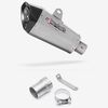 Lextek Stainless Steel XP10 Matt Exhaust 210mm with Link Pipe for Ducati Multistrada 1200 (15-17)