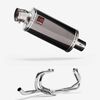 Lextek Smoked Stainless Steel OP16 250mm Exhaust System for Honda VFR 800 (98-01)