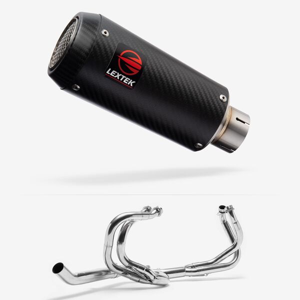 Lextek Carbon Fibre CP9C 180mm Exhaust System for Honda VFR 800 (98-01)