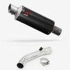Lextek Carbon Fibre GP8C 240mm Exhaust with Link Pipe for Honda VFR 800 (97-01)