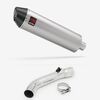 Lextek Brushed Stainless Steel RP1 400mm Exhaust with Link Pipe for Honda VFR 800 (97-01)
