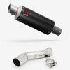 Lextek Carbon Fibre GP8C 240mm Exhaust with Link Pipe for Honda NC700/X (12-13) NC750/X (14-24)