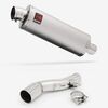 Lextek Stainless Steel OP1 Matt Exhaust 350mm with Link Pipe