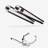 Lextek Polished Stainless Steel AC1 350mm Exhaust System for SUZUKI SV1000 (03-07)