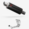 Lextek Carbon Fibre GP8C GP Stubby Exhaust System 240mm for Suzuki GSXR 600/750 (06-10)