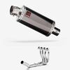 Lextek Smoked Stainless Steel OP16 250mm Exhaust System for Suzuki GSXR 600/750 (06-10)