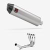 Lextek Brushed Stainless Steel RP1 400mm Exhaust System for Suzuki GSXR 600/750 (06-10)