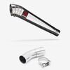 Lextek Stainless Steel MP4 Megaphone Exhaust 300mm with Link Pipe for Kawasaki Z900 RS (18-23)