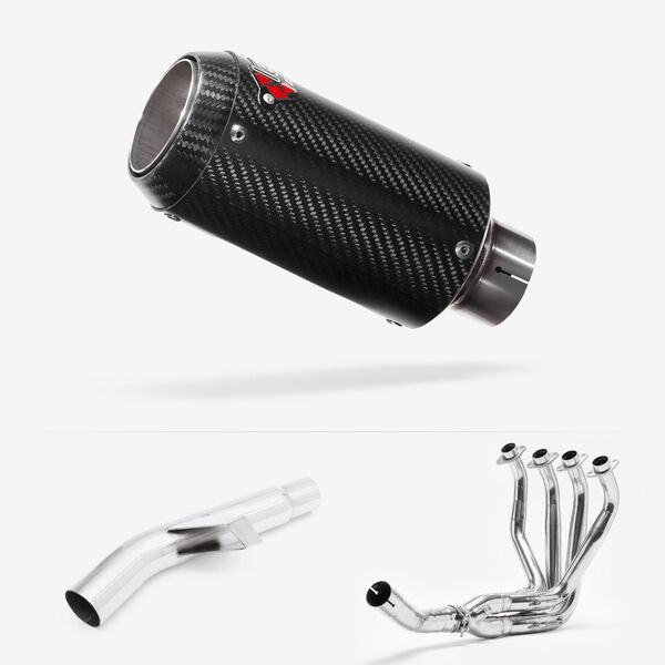 Lextek CP8C Full Carbon Exhaust System 150mm for Kawasaki Versys 1000 (15-18)