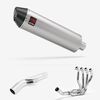 Lextek Brushed Stainless Steel RP1 400mm Exhaust System for Kawasaki Versys 1000 (12-18)