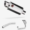 Lextek Stainless Steel YP4 Stubby Exhaust System 200mm for Triumph Tiger 800 (10-21)