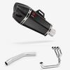 Lextek Carbon Fibre XP13C 210mm Exhaust System for Triumph Tiger 800 (10-21)