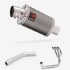 Lextek Smoked Stainless Steel OP15 200mm Exhaust System for Triumph Tiger 800 (10-21)