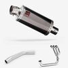 Lextek Smoked Stainless Steel OP16 250mm Exhaust System for Triumph Tiger 800 (10-21)