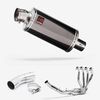 Lextek Smoked Stainless Steel OP16 250mm Exhaust System for Kawasaki Z900 RS (17-24)