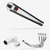 Lextek Polished Stainless Steel AC1 Classic Exhaust System 350mm for Kawasaki Z900 RS (18-23)