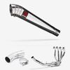 Lextek Stainless Steel MP4 Megaphone Exhaust System 300mm for Kawasaki Z900 RS (18-23)