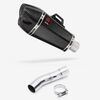 Lextek Carbon Fibre XP13C 210mm Exhaust with Link Pipe for Triumph Street Triple 675 (13-17)