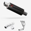 Lextek Carbon Fibre GP8C GP Stubby Exhaust System 240mm for Triumph Street Triple 675 (13-17)