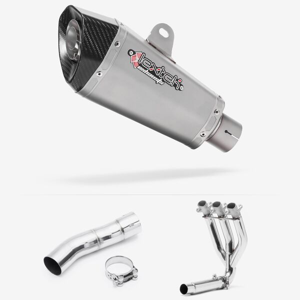 Lextek Stainless Steel XP10 Matt Exhaust System 210mm for Triumph Street Triple 675 (13-17)