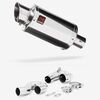 Lextek Stainless Steel YP4 Stubby Exhaust 200mm with Link Pipe
