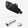 Lextek Carbon Fibre XP8C Exhaust 210mm with Link Pipe for Kawasaki Ninja 400 & Z400 (18-24)