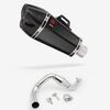 Lextek Carbon Fibre XP13C 210mm Exhaust with Link Pipe for KTM 390 Duke (13-16)