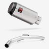 Lextek Matt Stainless Steel CP1 150mm Exhaust with Link Pipe for Triumph Explorer 1200 (12-18)