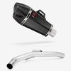 Lextek Carbon Fibre XP13C 210mm Exhaust with Link Pipe for Triumph Explorer 1200 (12-18)
