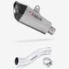 Lextek Stainless Steel XP10 Matt Exhaust 210mm with Link Pipe for Suzuki GSX 250 R (17-18)