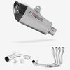 Lextek Stainless Steel XP10 Matt Exhaust 210mm with Link Pipe for Suzuki GSX-S 1000 F (15-20)
