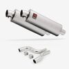 Lextek Stainless Steel OP1 Matt Exhaust 350mm with Link Pipe