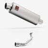 Lextek Stainless Steel OP1 Matt Exhaust System 350mm for Lexmoto Milano 125