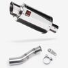 Lextek Stainless Steel YP4 Stubby Exhaust 200mm with Link Pipe