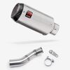 Lextek Matt Stainless Steel CP1 150mm Exhaust with Link Pipe for Triumph Street Triple 765 (17-23)