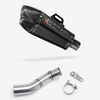 Lextek Carbon Fibre XP13C Exhaust 210mm with Link Pipe for Triumph Street Triple 765 (17-23)